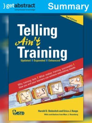 cover image of Telling Ain't Training (Summary)